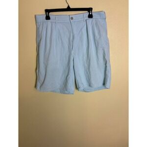 Polo Ralph Lauren Blue And White Striped Flat Front Shorts Men's Size 35‎